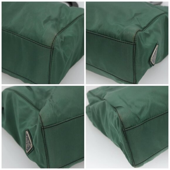 PRADA Hand Bag Nylon Green Auth th5642 - Picture 15 of 15